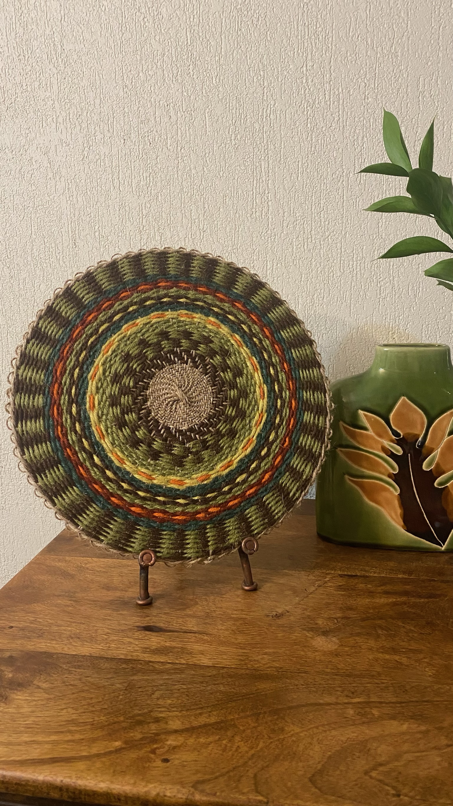 Telar circular artesanal